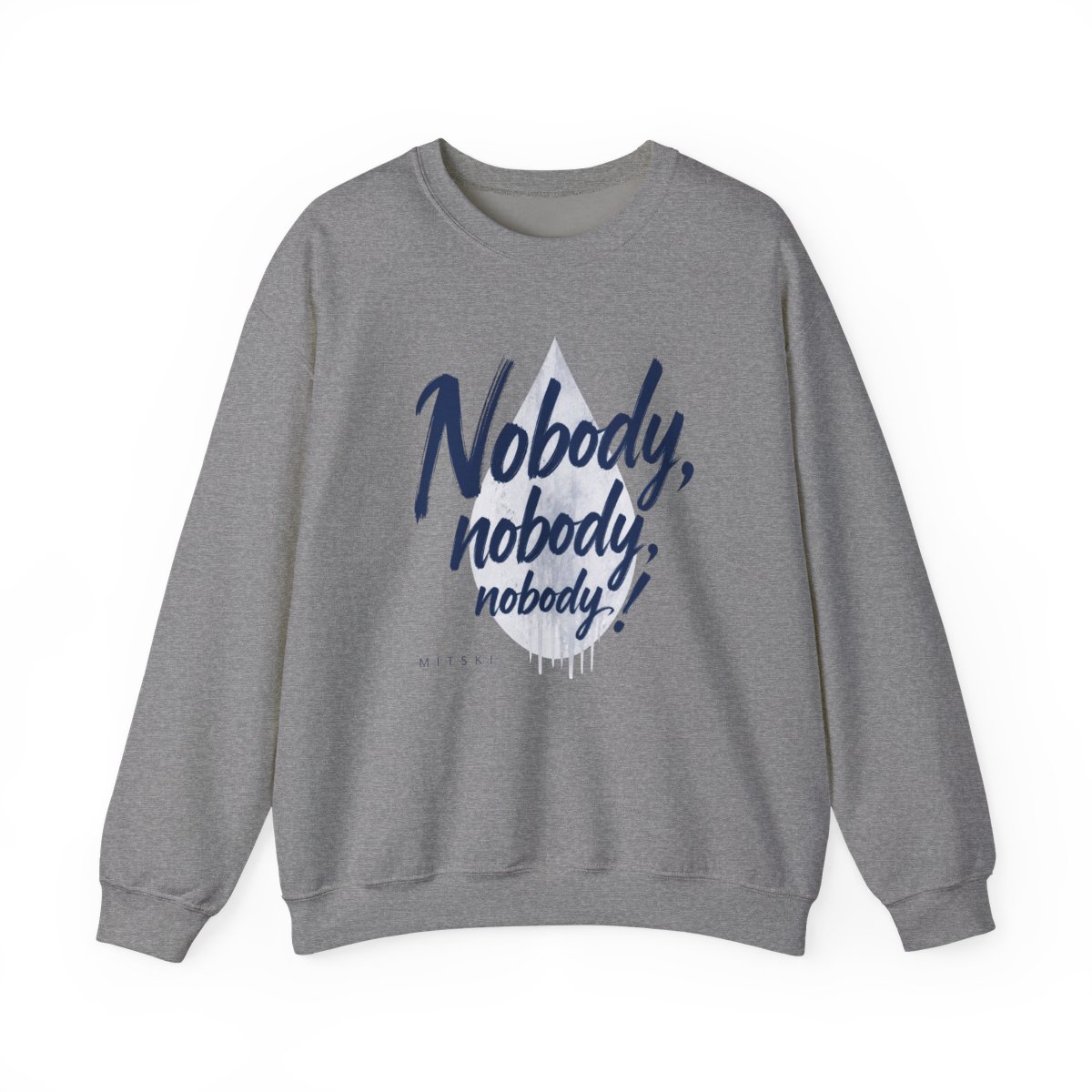 Mitski "Nobody, nobody, nobody!" Crewneck - alternate angle 2, merchandise