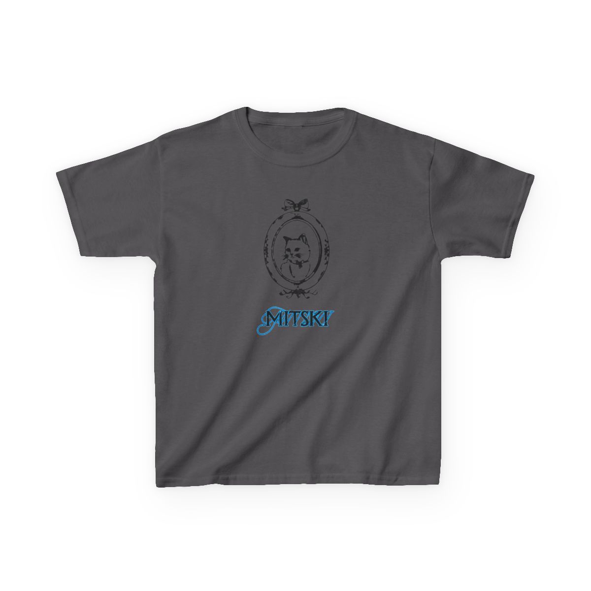 Cat On Frame - Mitski Kids T-Shirt - alternate angle 3, merchandise